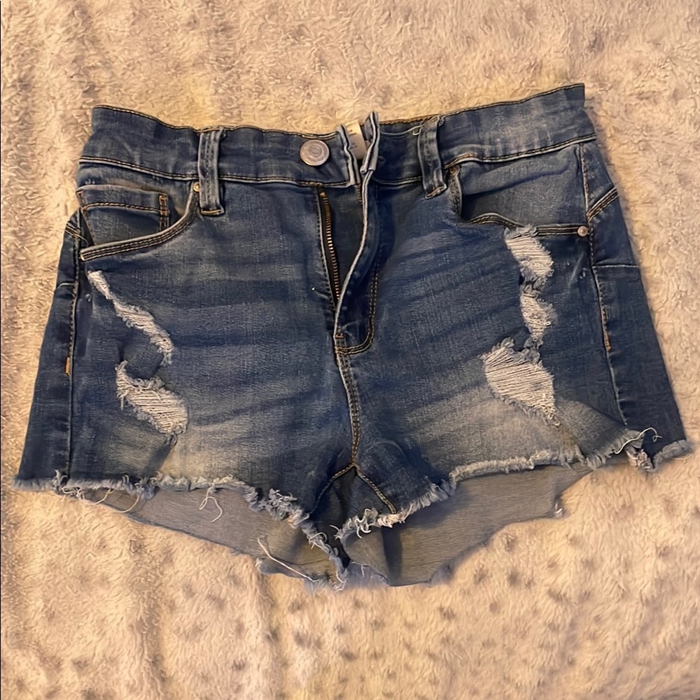 Denim Distressed Women's Shorts